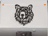 Bear Head Decal RV Camper Motor Home Auto Truck Trailer Sticker