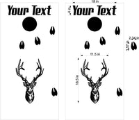 Buck Deer Bow Hunting Cornhole Board Vinyl Decal Sticker