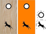 StickerChef Buck Deer Hunting Cornhole Board Decals Stickers - Bean Bag Toss - Vinyl Stickers - Comes With Rings - Bean Baggo Decals - 08