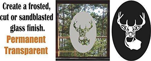 Buck Hunting DIY Etched Glass Vinyl Privacy Film Glass