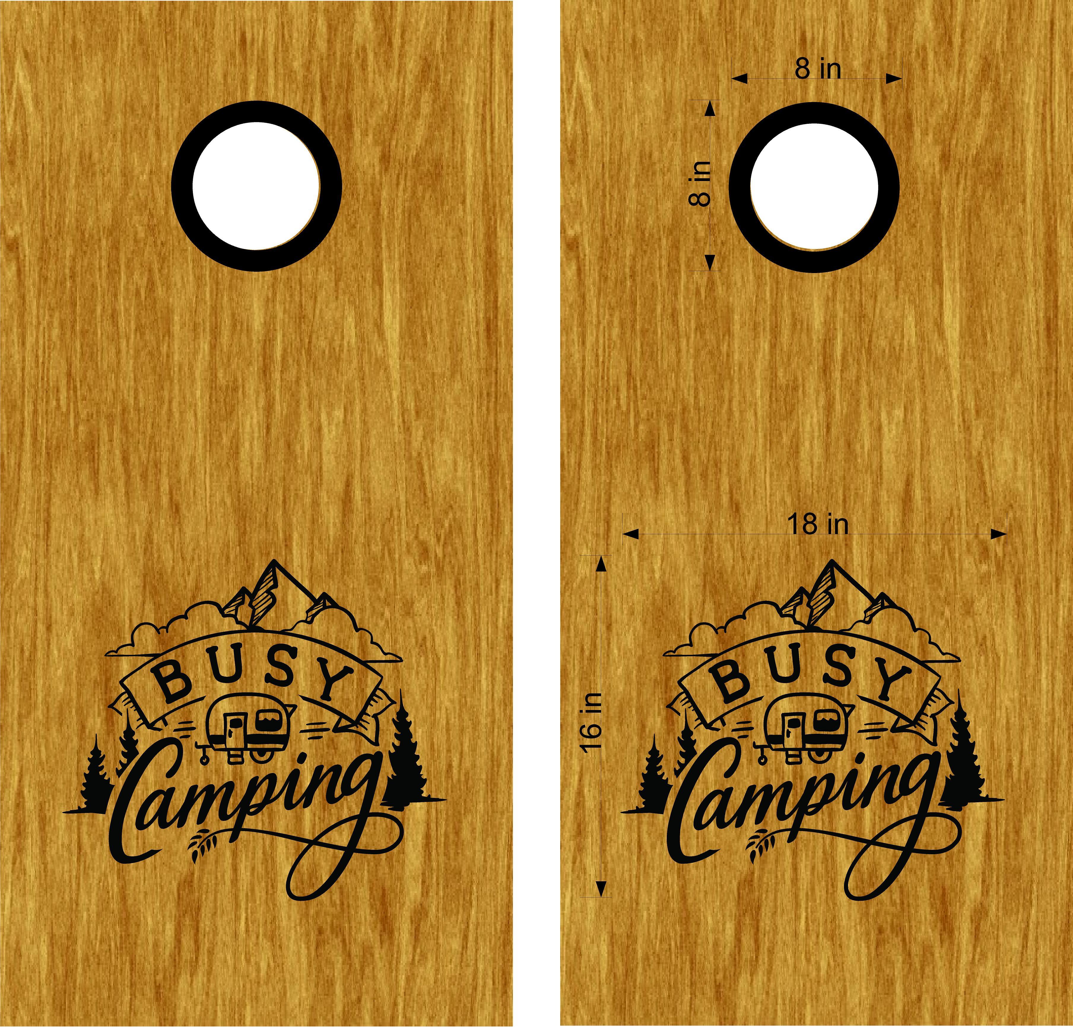 Corn hole store board decals