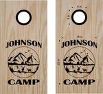 Cabin Lake Life Camp Cornhole Board Vinyl Decal Sticker