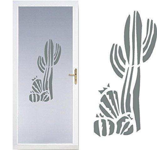 Cactus Western- DIY Etched Glass Vinyl- Window Film Privacy-