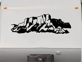 Canyon Western Mountain RV Camper Vinyl Decal Sticker  Scene