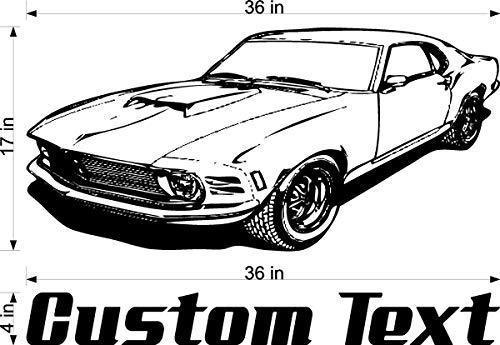StickerChef Mustang Ford Car Wall Decals Stickers Man Cave Boys Room Décor