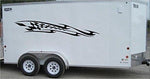 Checkered Flag Racing Trailer Decals Stickers Murals Set Auto Car Truck