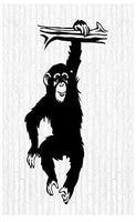 Chimpanzee Chimp Safari Zoo Man Cave Animal Rustic Cabin Lodge Mountains Hunting Vinyl Wall Art Sticker Decal Graphic Home Decor