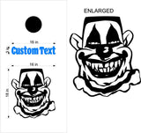 Jokers and Clowns Cornhole Board Decals Stickers