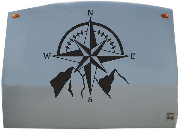 Compass Rv Symbol Compass RV Decals - Adventure Travel Graphics for Campers | Sticker Chef