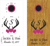 Cornhole Board Decals Wedding Anniversary Gift Deer Stickers