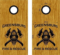 Cornhole Boards Decals Fireman Fire Fighter Department Stickers 4