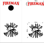 Cornhole Boards Decals Fireman Fire Fighter Rescue Sticker FP20