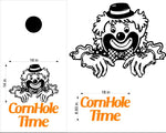 Clown Joker Cornhole Board Decals Flag Stickers