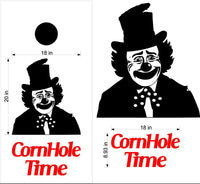 Clowns Joker Cornhole Board Decals Stickers