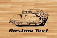 StickerChef Corvette Split Window Car Wall Decal - Auto Wall Mural - Vinyl Stickers - Boys Room Decor
