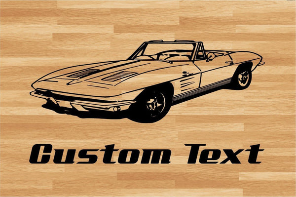 Stingray Convertible Car Wall Decal - Auto Wall Mural - Vinyl Stickers