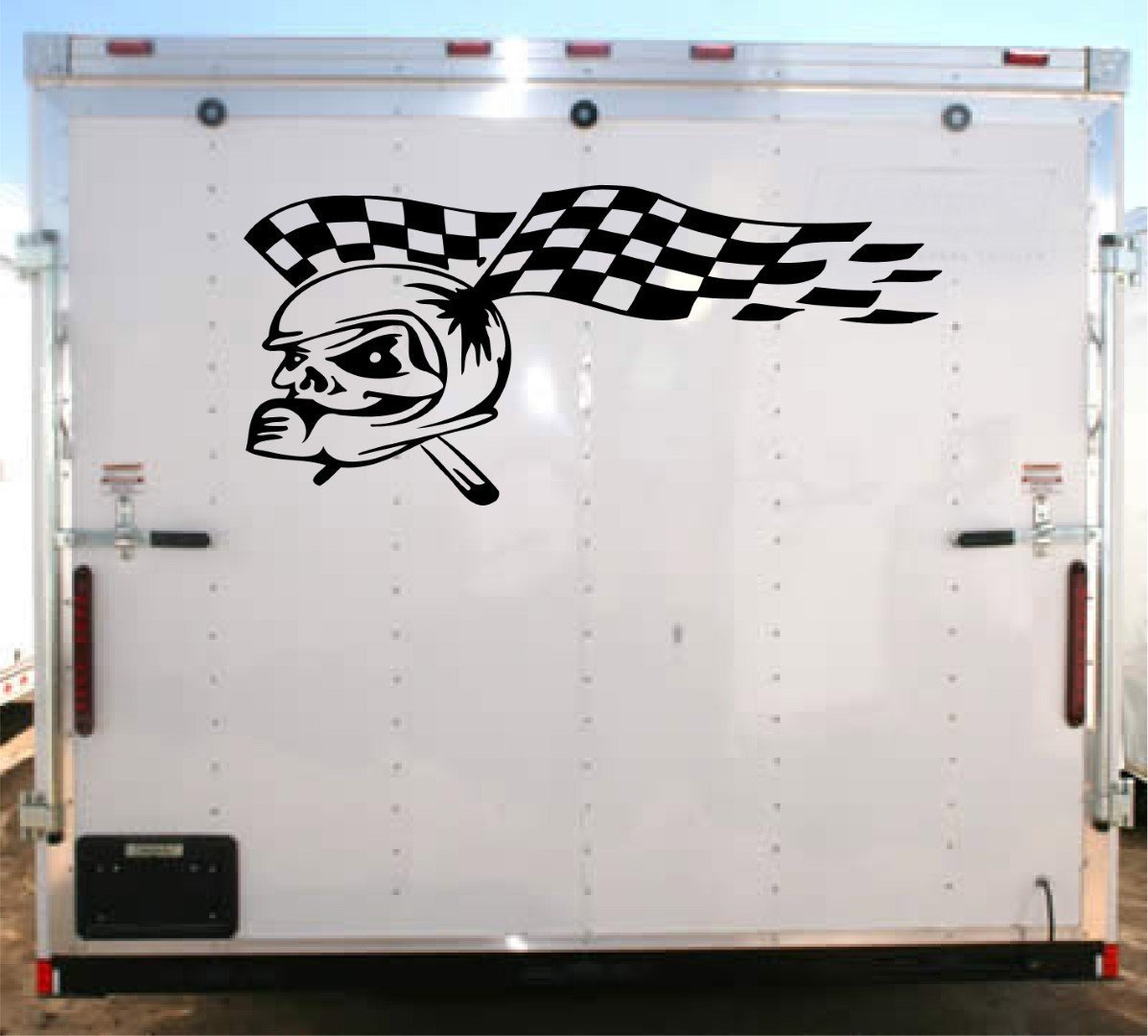 Checkered Flag Vinyl Die Cut Racing Decals