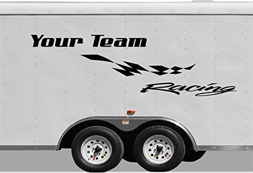 Custom Racing Team Name Decal for Trailers