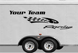 Custom Sign Your Team Name Racing Trailer Decals Stickers Mural