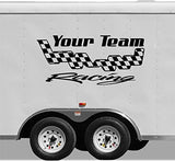 StickerChef Custom Sign Your Team Name Racing Trailer Decals Stickers Mural