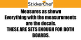StickerChef Dolphin Ocean Hibiscus Cornhole Board Vinyl Decal Sticker Sticker Chef