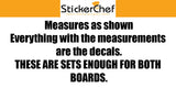 StickerChef Peacock Animal Cornhole Board Decals Stickers Both Boards