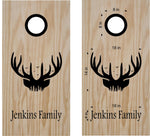 StickerChef Deer Antlers Cornhole Board Vinyl Decal Sticker