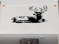 Deer Buck Hunting Mountain RV Camper Vinyl Decal Sticker  Scene