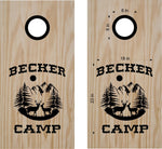 Deer Camp Life Cornhole Board Vinyl Decal Sticker