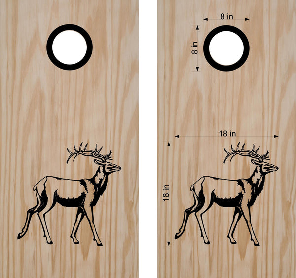 StickerChef Deer Cornhole Board Decals Bean Bag Toss Sticker Animal