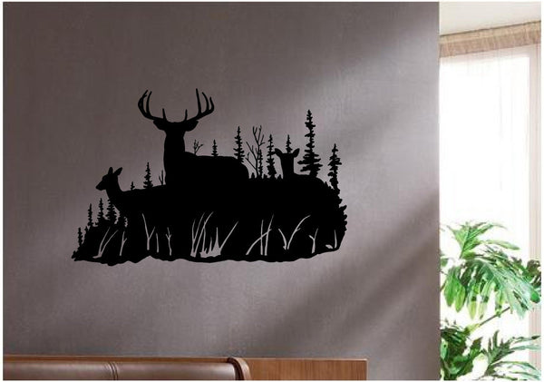 Deer Family Wall Decals Mural Home Decor Vinyl Cabin Decor Stickers