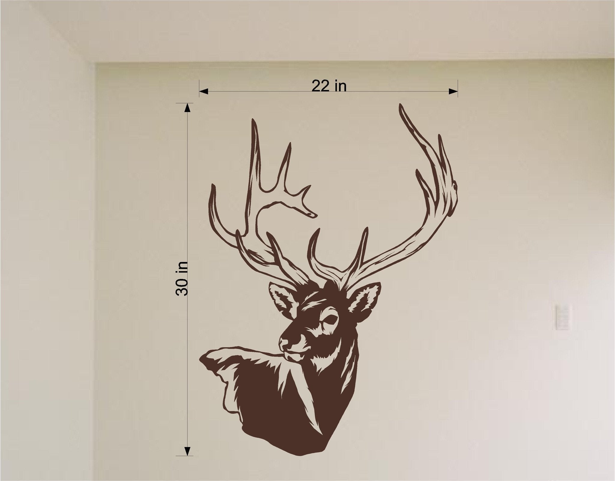 Buck Head Decal