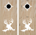 Deer Hunter Cornhole Board Decals Sticker Bean Bag Toss Stickers