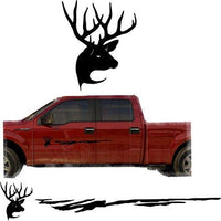 Deer Hunting Buck Trailer Decals Truck Decal Side Set Vinyl Sticker Auto Decor Graphic Kit TT15