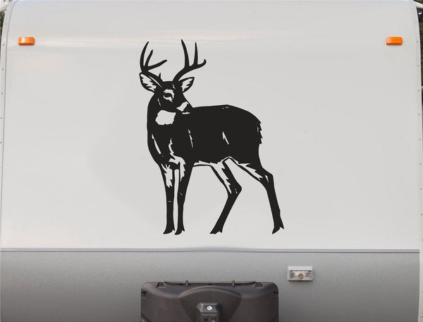 Deer Buck Standing Decal Trailer Camper Auto Truck Vinyl Sticker