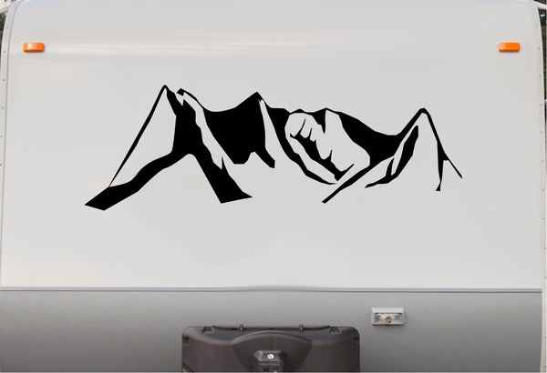 Denver Mountains Replacement RV Camper Trailer Camping Decal Sticker   Front End Cap