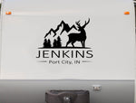 Family Name Deer Mountain Camper Trailer Truck Decals Stickers