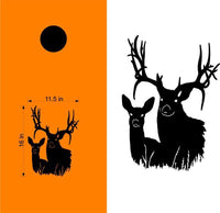 Doe Buck Deer Bow Hunting Cornhole Board Vinyl Decal Sticker