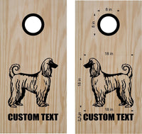 StickerChef Dog Afghan Hound Cornhole Decal Set Boards Bean Bag Toss Sticker