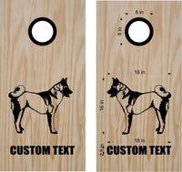 Dog Akita Cornhole Decal Set Boards Bean Bag Toss Sticker