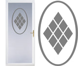 Front Door Safety Stickers Etched Glass Vinyl Decals Privacy Film 2b