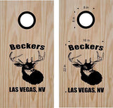 StickerChef Dream Buck Deer Hunting Turkey Cornhole Board Decals Wrap Stickers Bean Bag Toss with Rings
