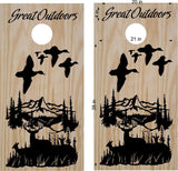 StickerChef Duck Deer Hunting Cornhole Board Decals Stickers Bean Bag Toss