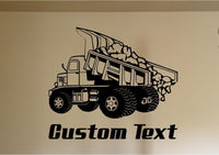 StickerChef Dump Truck Construction Car Wall Decal - Auto Wall Mural - Vinyl Stickers - Boys Room Decor
