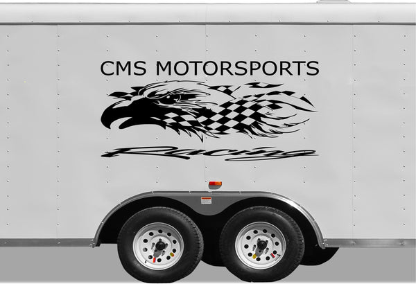 Racing Trailers Decals and Stickers