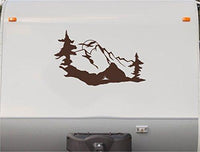 Eagle Mountains Tree RV Camper Vinyl Decal Sticker  Scene