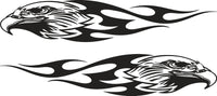 Eagle Flying Flames Decals for Cars Trucks Boats Golf Carts Stickers 02