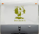 Elk Hunting Buck Deer Hunting RV Camper Motor Home Decal Sticker   Sign  CD140