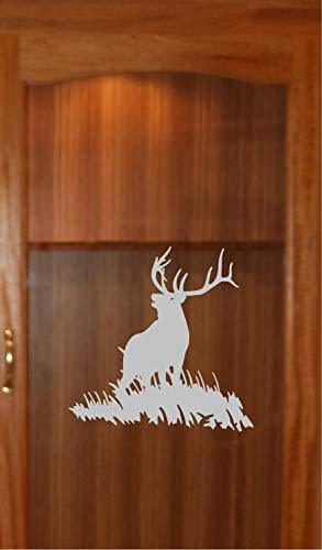 Elk Hunting Gun Cabinet Etched Glass Decal Vinyl Sticker