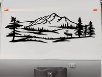Elk Mountains RV Camper Replacement Decal Scene Trailer Stickers CT20